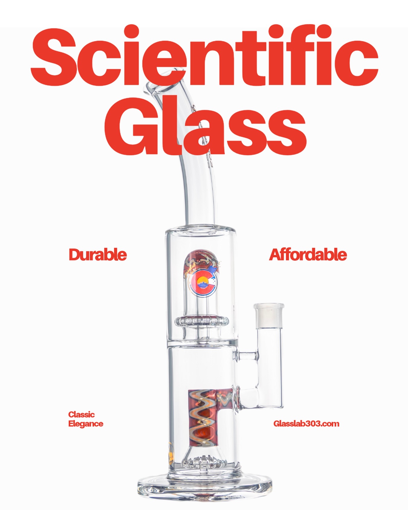 Scientific Glass · Double WigWag by Jordan Slemmer for GlassLab303