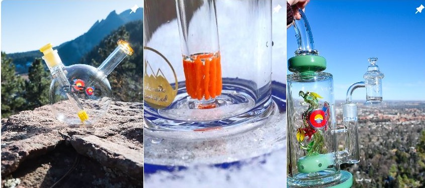 Three complete pinned GlassLab303 product posts